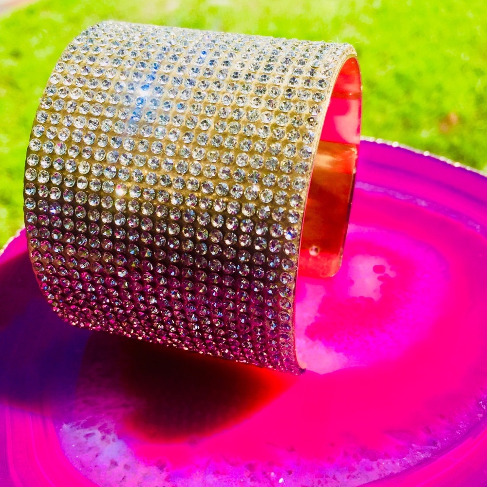 Chunky Diamond Bangle Bracelet